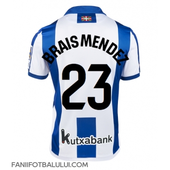 Real Sociedad Brais Mendez #23 Tricou Fotbal Replică 2024-25 Barbati Acasa
